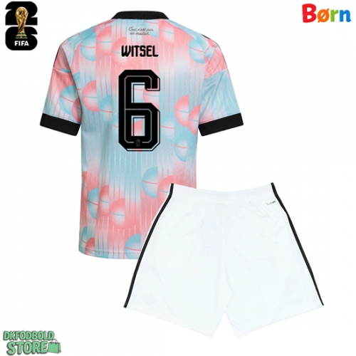 Belgien Axel Witsel #6 Replika Babytøj Udebanesæt Børn VM 2026 Kortærmet (+ Korte bukser)